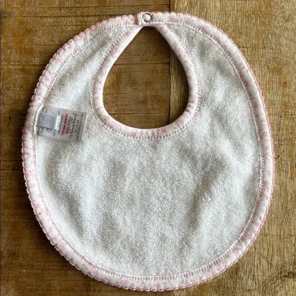 NWOT Kissy Kissy Floral Pink Baby Bib - Picture 4 of 4